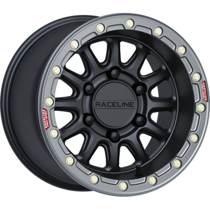 Raceline Alpha Black 6-LUG 15x10 6+4 Wheel