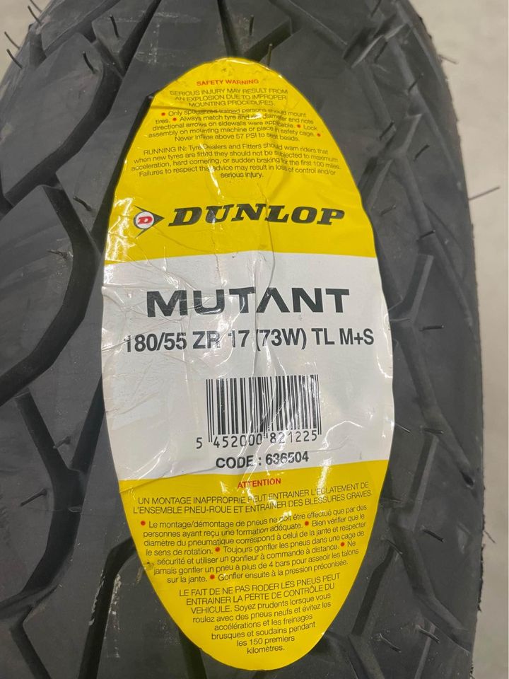 Dunlop Mutant Motorcycle Tire 180/55R17 