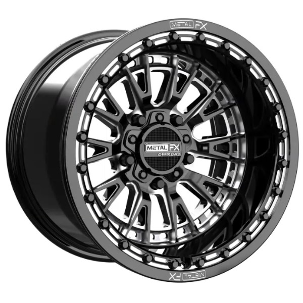 Slayer R Beadlock Black Contrast Cut (+0mm) Metal FX Slayer R Black Contrast Wheel