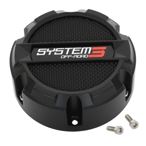 System 3 ST3 & SB3 Matte Black Center Caps 4/137-4/156 - 2 pack [CAPS3-120] 