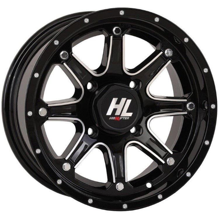 High Lifter HL4 Gloss Black 14x7 5+2 Wheel