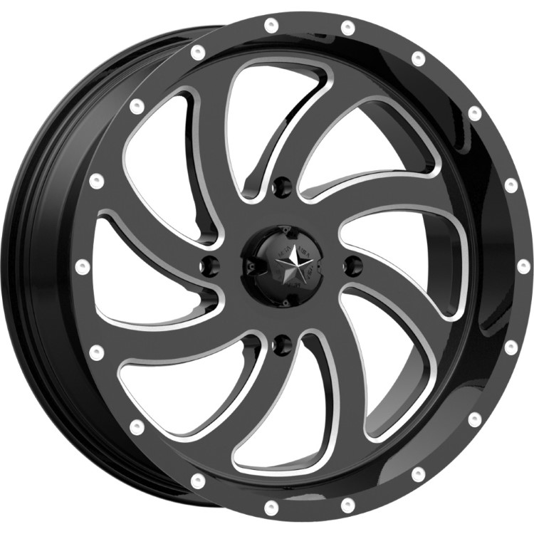 MSA Switch Milled 18x7 3.5+3.5 Wheel