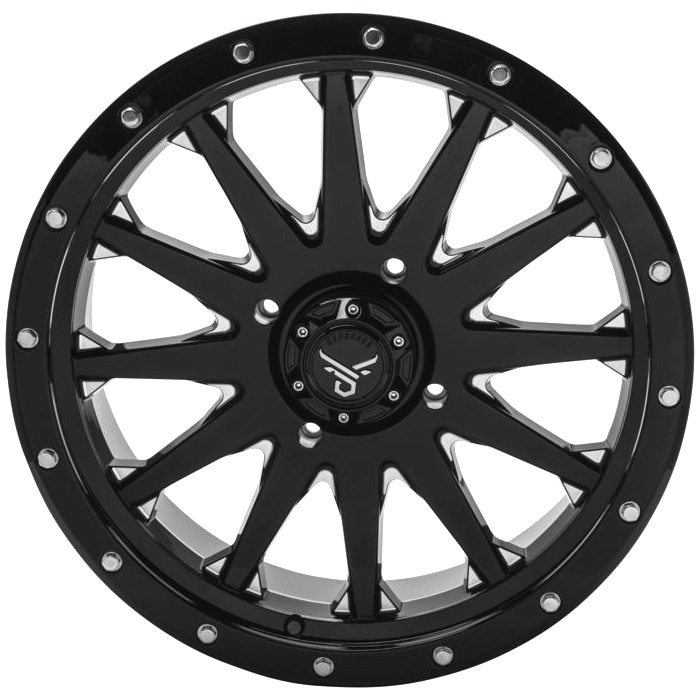 Quadboss Wagon Black 18x7 5+2 Wheel