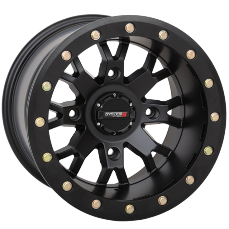 System 3 SB4 Black 14x10 5+5 Wheel
