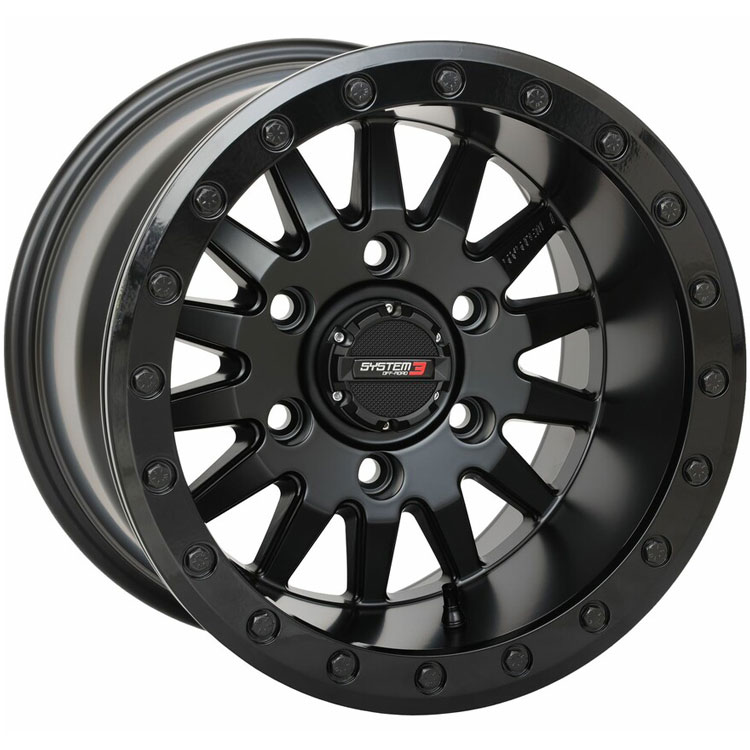 System 3 SB8 Black 15x10 5+5 Wheel