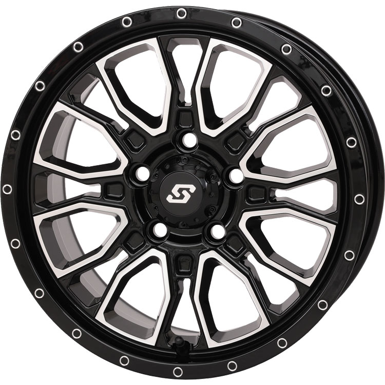 Sedona Fusion Black Machine 15x7 5+2 Wheel