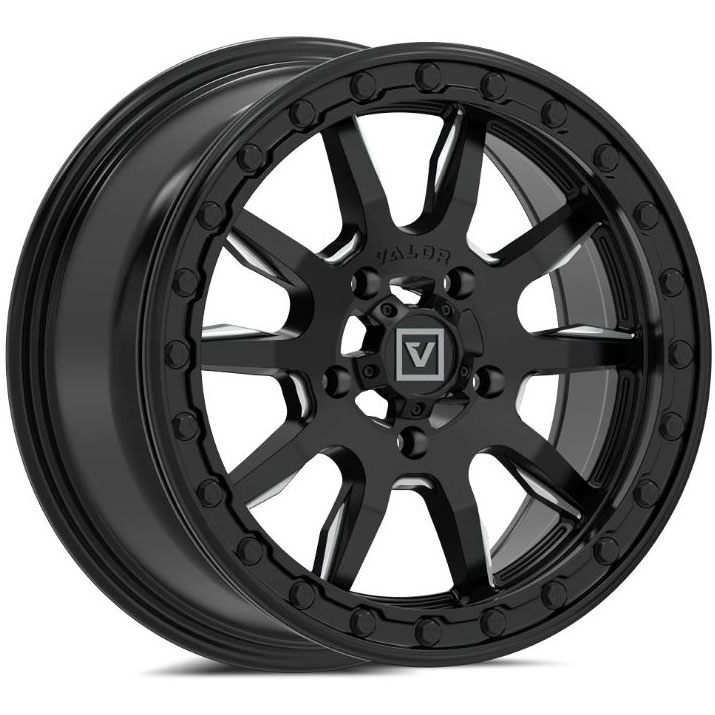 Valor V15 Black 15x7 6+1 Wheel