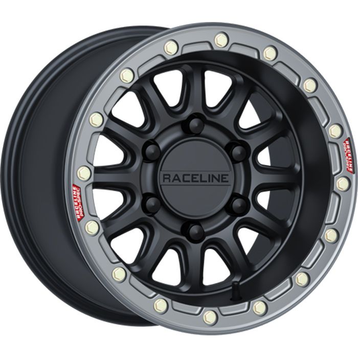 Raceline Alpha Black 6-LUG 15x10 6+4 Wheel