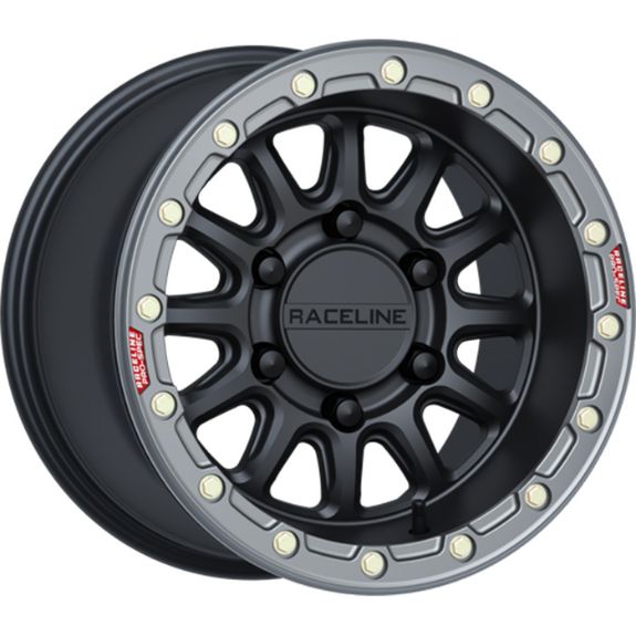 Raceline Alpha Black 6-LUG 15x10 6+4 Wheel