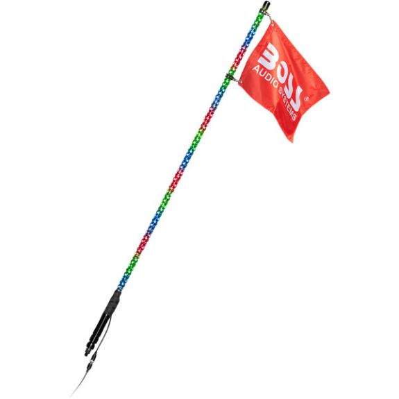 Boss Audio 4' RGB LED XP4 Whip Flag w/ Bluetooth Controller