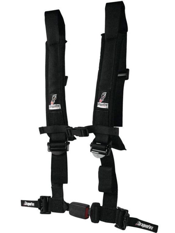 DragonFire Racing 4.2 EZ Adjust H-Style Black Harness