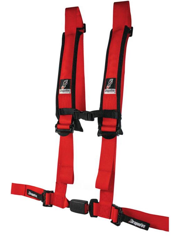 DragonFire Racing 4.2 EZ Adjust H-Style Red Harness