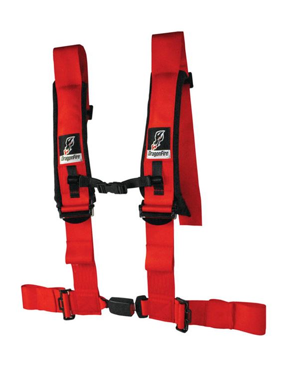 DragonFire Racing 4.3 EZ Adjust H-Style Red Harness
