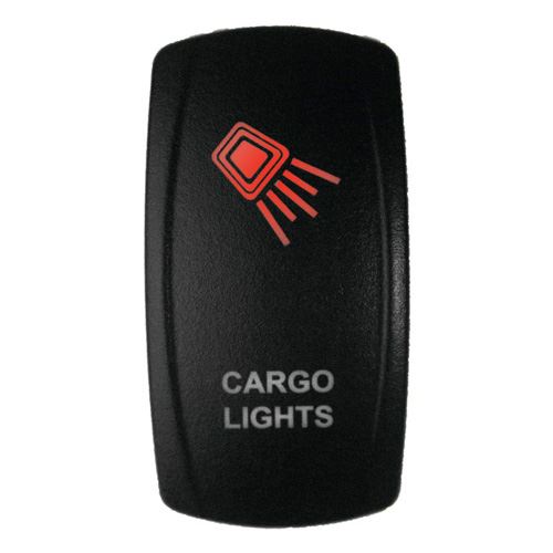 DragonFire Racing Laser-Etched Dual LED Switch, Cargo Light, Red