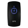 DragonFire Racing Laser-Etched Dual LED Switch, GPS On/Off, Blue