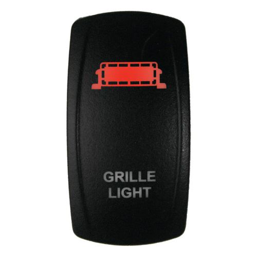 DragonFire Racing Laser-Etched Dual LED Switch, Grill Light, Red