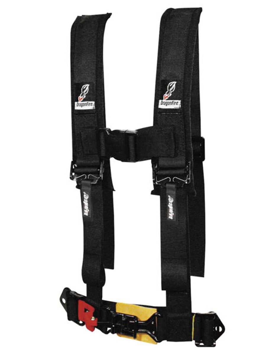 DragonFire Racing Youth 4.2 H-Style Black Harness