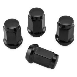 Black Hex 17mm Lug Nuts 12mm x 1.50