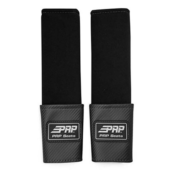 PRP Seatbelt Pads with Pocket - Grey Piping