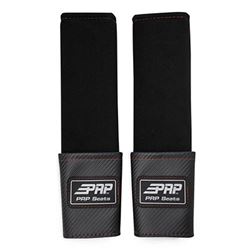 PRP Seatbelt Pads with Pocket - Orange Piping