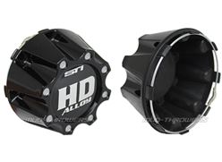 STI HD3 / HD4 Gloss Black Center Caps 4/110-4/115 - 2 pack 