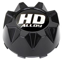 STI HD5 / HD6 Gloss Black Center Caps 4/137-4/156 - 2 pack 