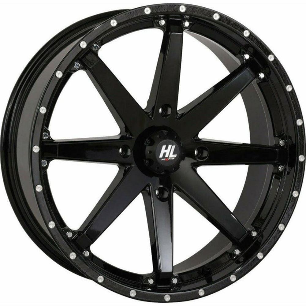 High Lifter HD10 Gloss Black 20x7 4+3 Wheel