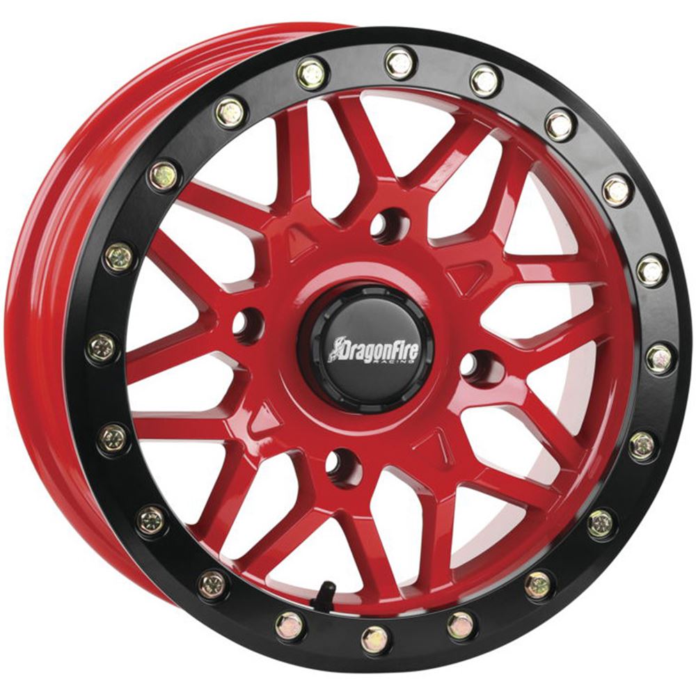 DragonFire Typhon Red 15x6 5+1 Wheel