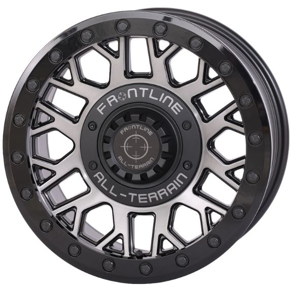 Frontline 454 Brushed Gray 15x7 4+3 Wheel