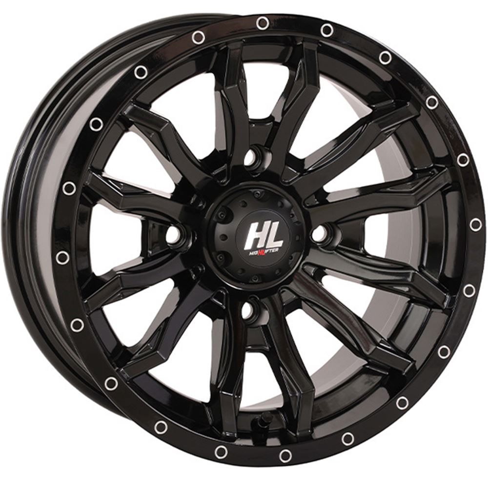 High Lifter HL21 Gloss Black 14x7 4+3 Wheel