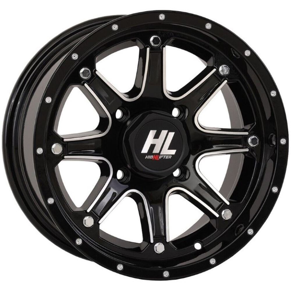 High Lifter HL4 Gloss Black 14x7 4+3 Wheel