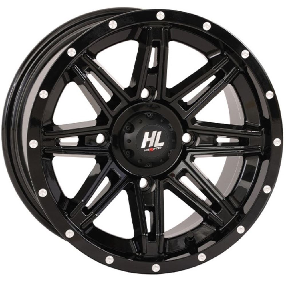 High Lifter HL22 Black 14x7 4+3 Wheel