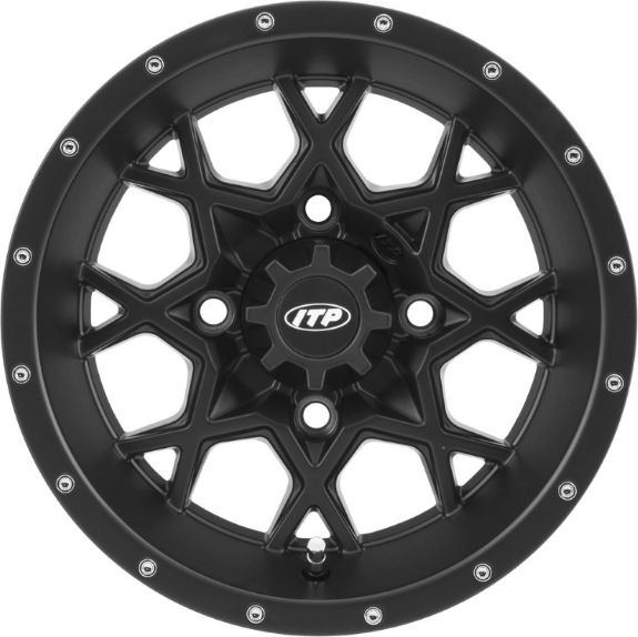 ITP Hurricane Black 12x7 4+3 Wheel