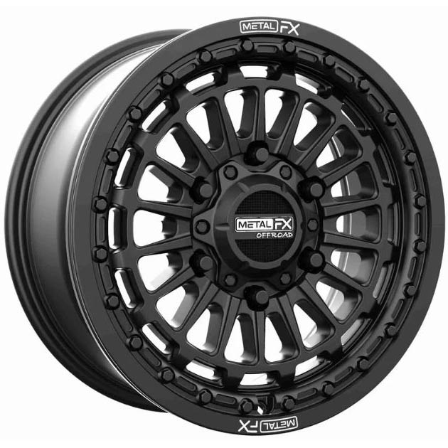 Metal FX Delta R Black 15x7 5+2 Wheel