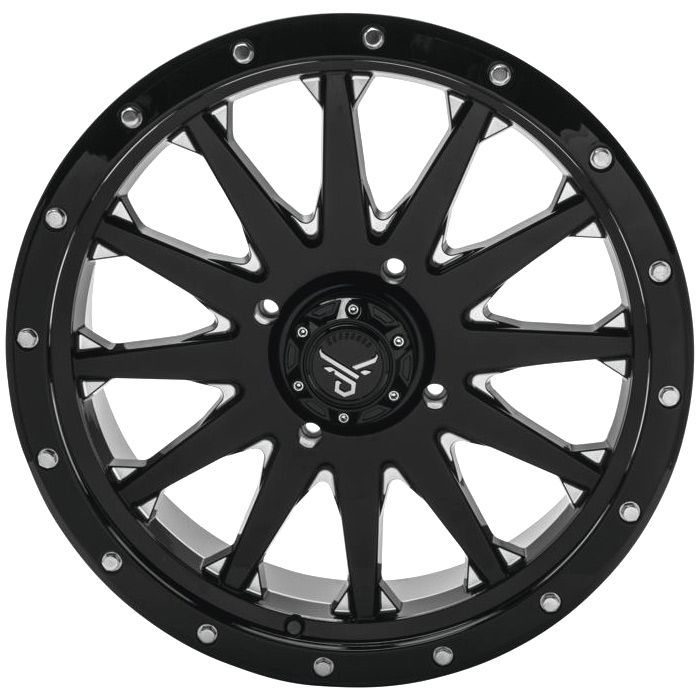 Quadboss Wagon Black 20x7 4+3 Wheel