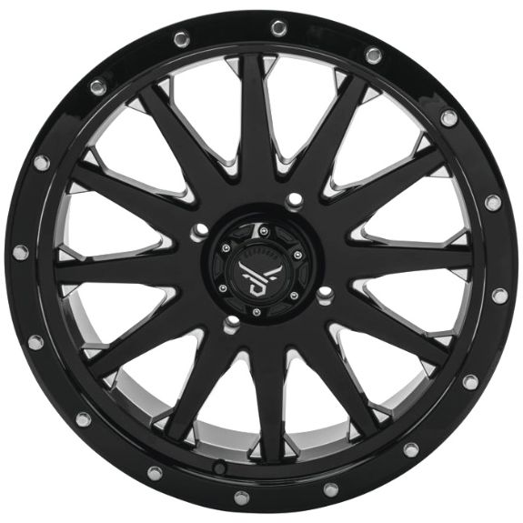 Quadboss Wagon Black 18x7 5+2 Wheel