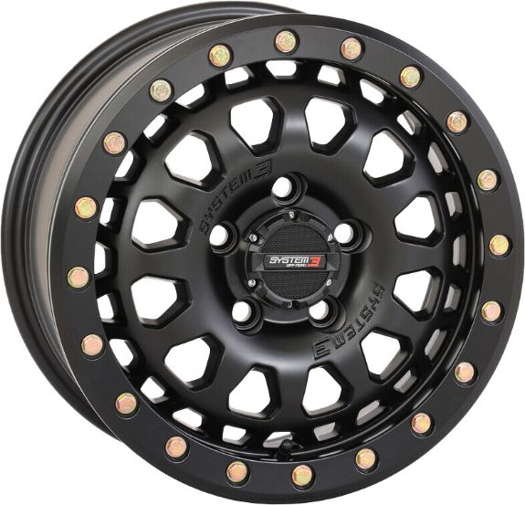 System 3 SB6 Black 5-Lug 15x7 6+1 Wheel