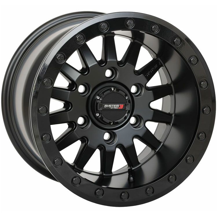 System 3 SB8 Black 15x10 5+5 Wheel