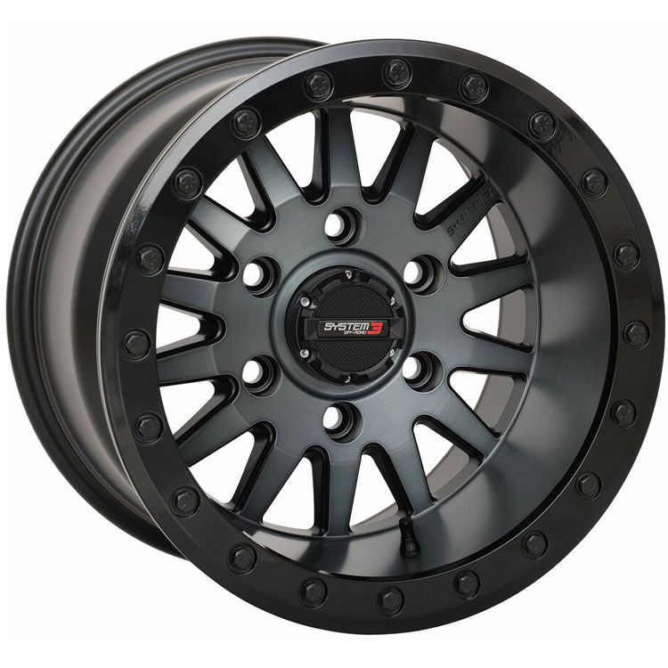 System 3 SB8 Brushed Grey 15x10 5+5 Wheel