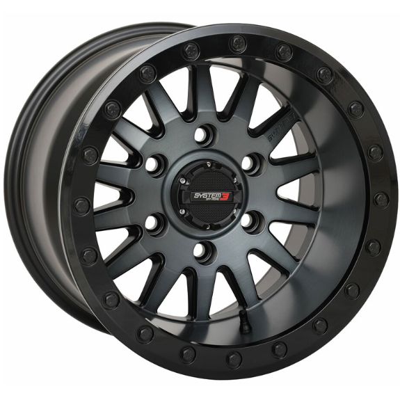System 3 SB8 Brushed Grey 15x10 5+5 Wheel