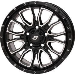 Sedona Fusion Black Machine 15x7 5+2 Wheel