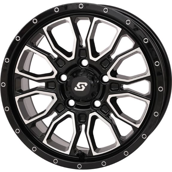 Sedona Fusion Black Machine 15x7 5+2 Wheel