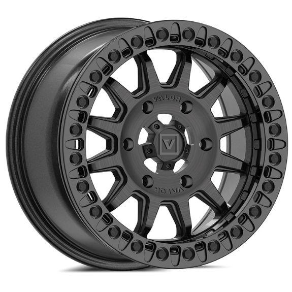 Valor V09 Brushed Charcoal 15x7 5+2 Wheel