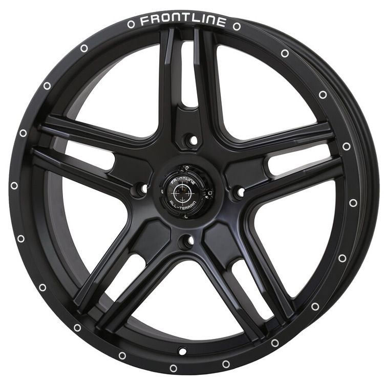 505 Black Matte 22x6.5 (4+2.5)