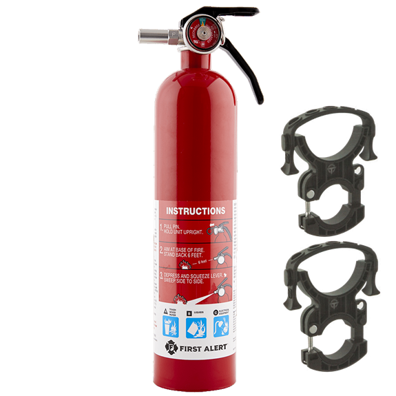 First Alert Fire Extinguisher 2.5 lbs + Mounts