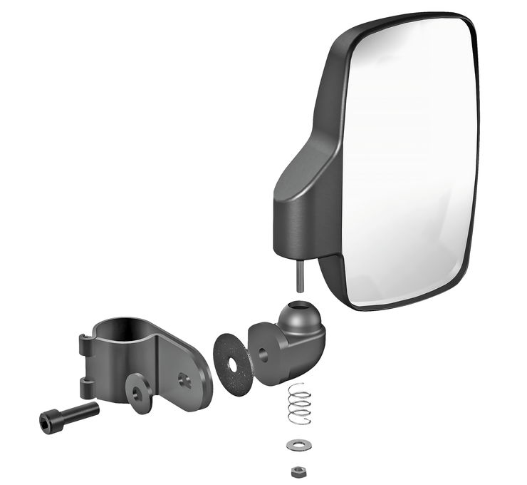 Seizmik Side View Mirrors 1 3/4" roll cage