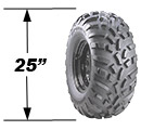 25 inch ATV tires