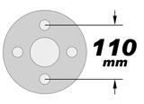 4x110 bolt pattern diagram